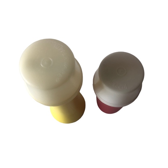 Vintage Tupperware Ketchup Mustard 718-10 1329-9 Pump Dispenser Travel - Picture 3 of 6